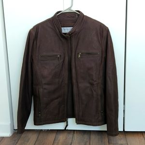 NWOT Marc New York by Andrew Marc Brown Leather Jacket